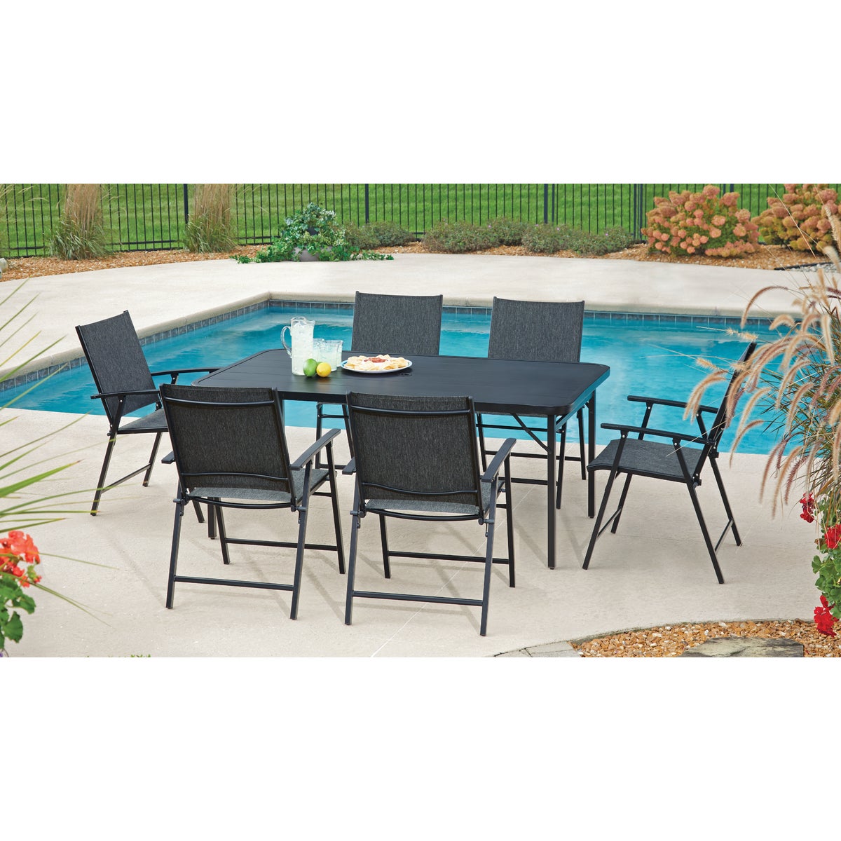 Outdoor Expressions Fairview 7-Piece Foldable Dining Set