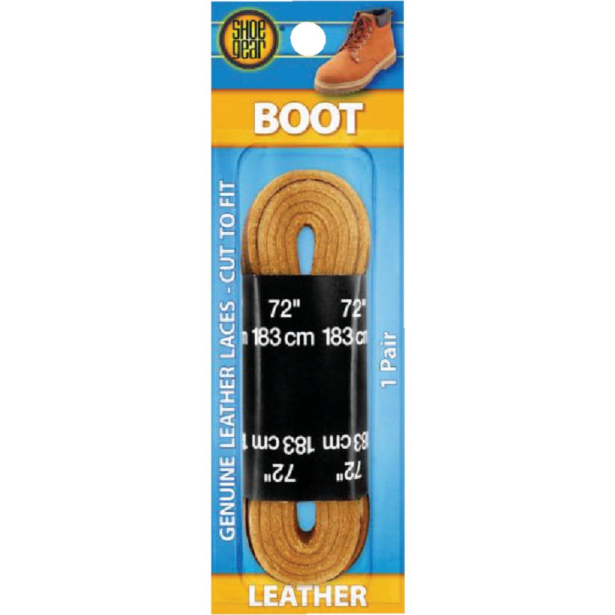 Shoe Gear Leather 72 In. Flat Boot Laces