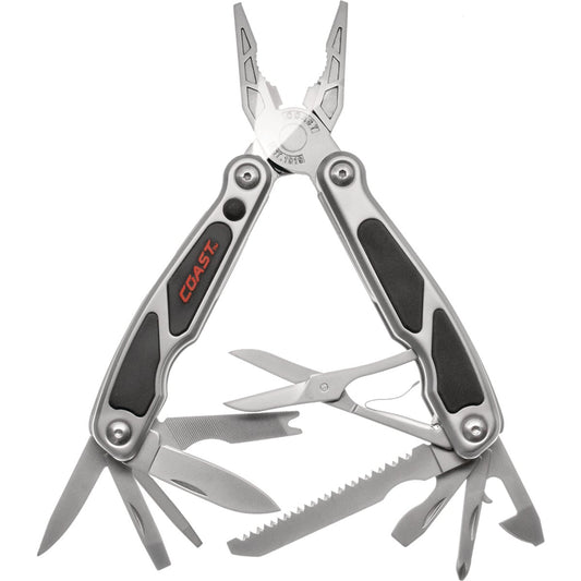 Coast LED140 Large 15-In-1 Stainless Steel & Black Multi-Tool