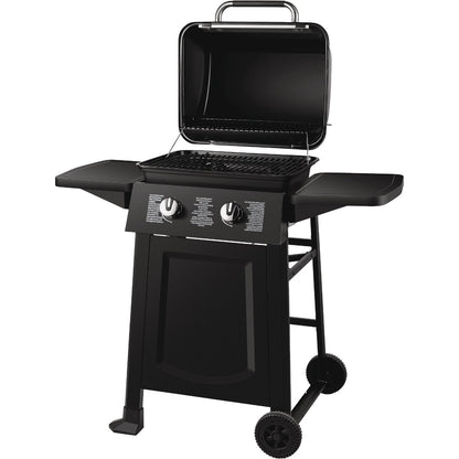 Dyna-Glo 2-Burner Black 20,000 BTU Open Cart LP Gas Grill