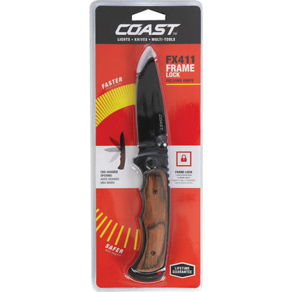 Coast FX411 One-Handed 4 In. Folding Knife