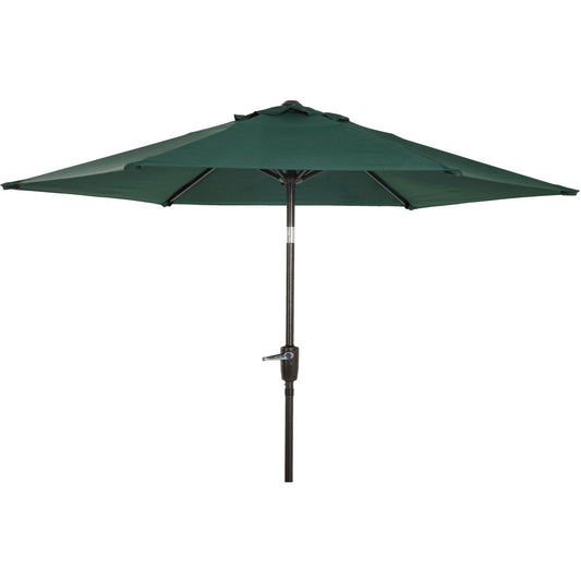 Outdoor Expressions 7.5 Ft. Aluminum Tilt/Crank Green Patio Umbrella