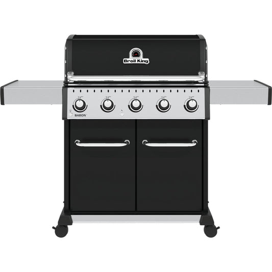 Broil King Baron 520 Pro 5-Burner Black 45,000 BTU LP Gas Grill