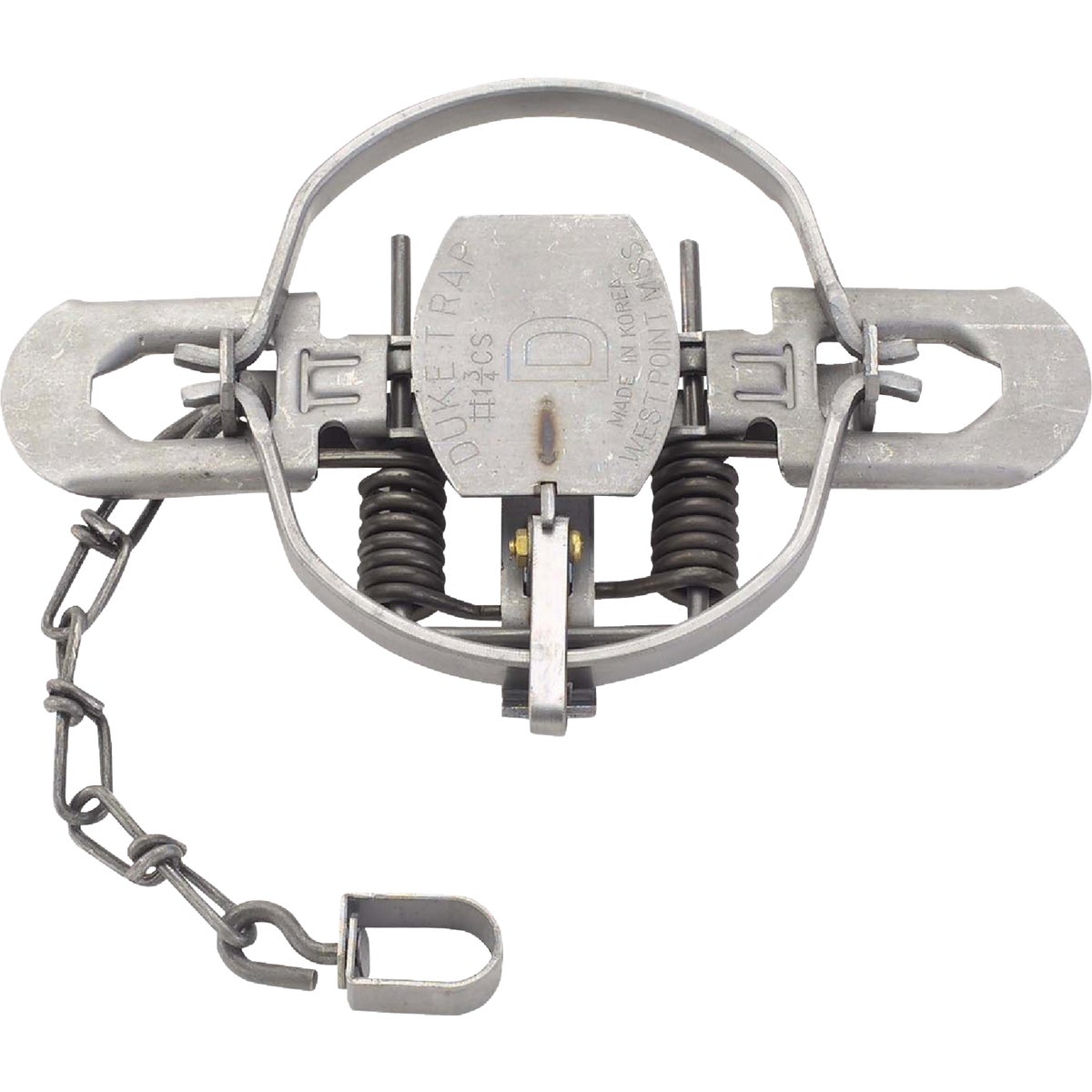 Duke Traps 5.25 In. Jaw Spread Steel Coil Spring Bobcat, Coyote, Fox, & Raccoon Trap