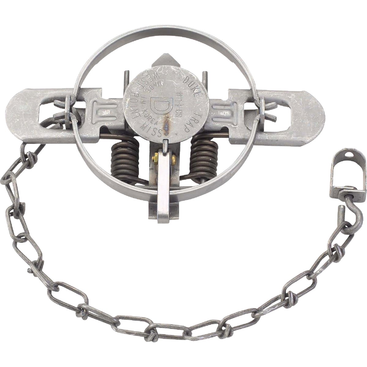 Duke Traps 4.75 In. Jaw Spread Steel Coil Spring Fox, Mink, Nutria, & Raccoon Trap