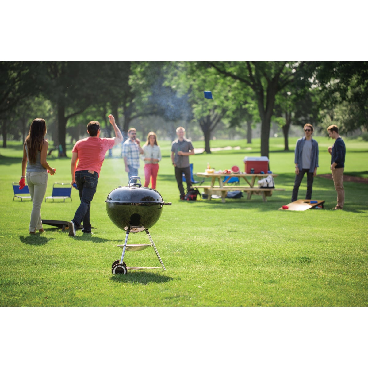 Weber Original Kettle 22 In. Dia. Black Charcoal Grill