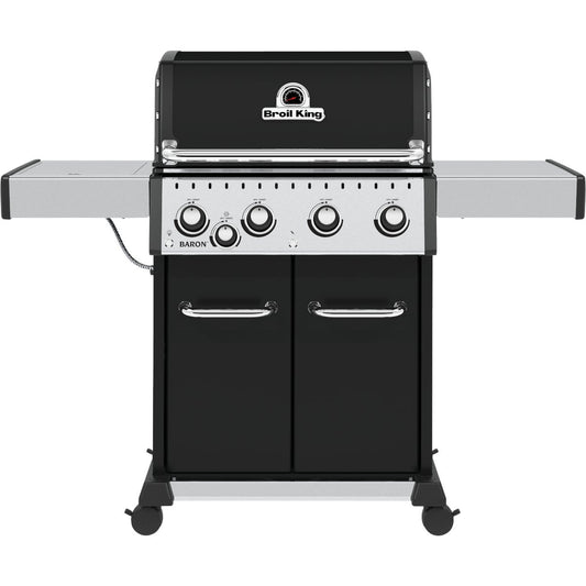 Broil King Baron 440 Pro 4-Burner Black 40,000 BTU LP Gas Grill