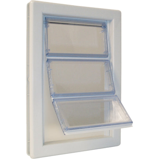 Ideal Airseal 10-1/4 In. x 15-3/4 In. Extra Large Plastic White Pet Door