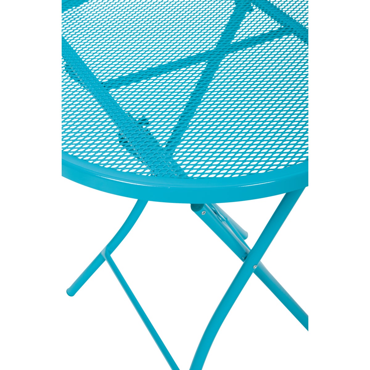 Outdoor Expressions Cruiser 3-Piece Folding Turquoise Bistro Set