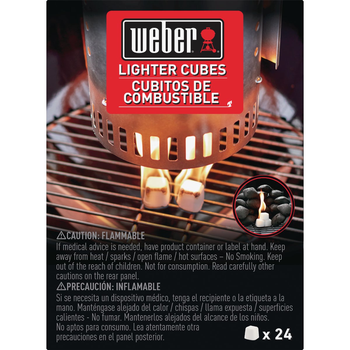 Weber Odorless Cube Fire Starter (24-Pack)