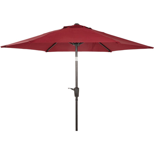 Outdoor Expressions 7.5 Ft. Aluminum Tilt/Crank Burgundy Patio Umbrella