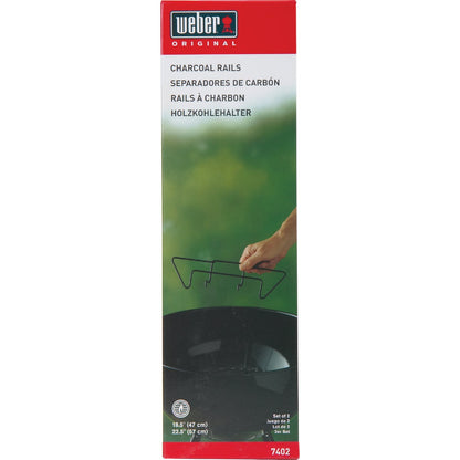 Weber Steel Charcoal Rail Dividers (2-Pack)