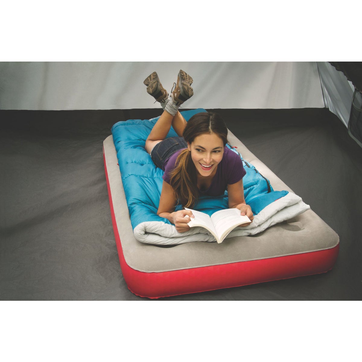 Coleman Single High Quick Air Mattress, Twin