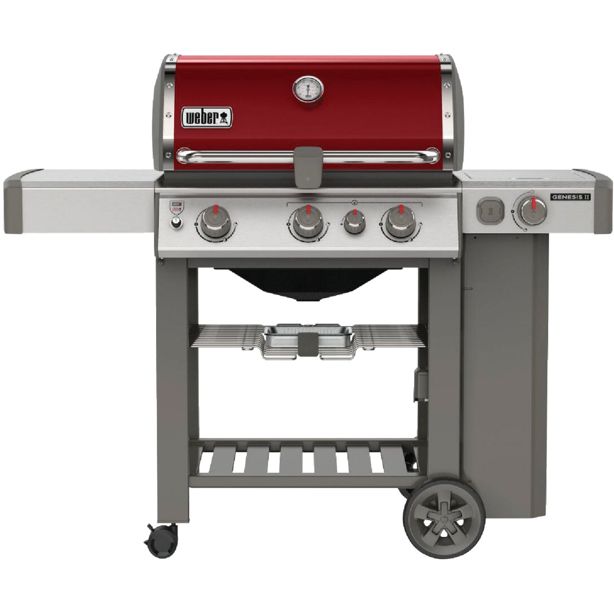 Weber Genesis II SE-330 3-Burner Crimson 39,000 BTU LP Gas Grill with 12,000 BTU Side -Burner