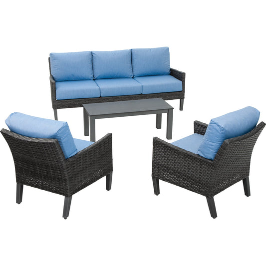 North Cape Amari 4-Piece Chat Set with Cushions