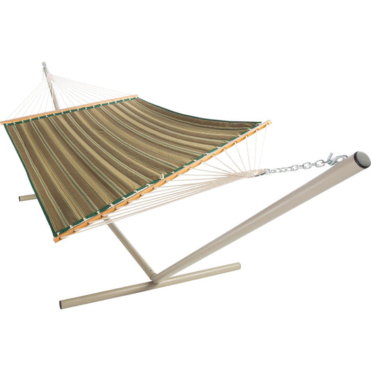 Castaway Duracord Tan Striped Quilted Hammock