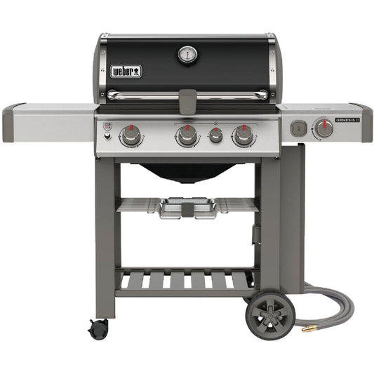 Weber Genesis II SE-330 3-Burner Black 39,000 BTU Natural Gas Grill with 12,000 BTU Side -Burner