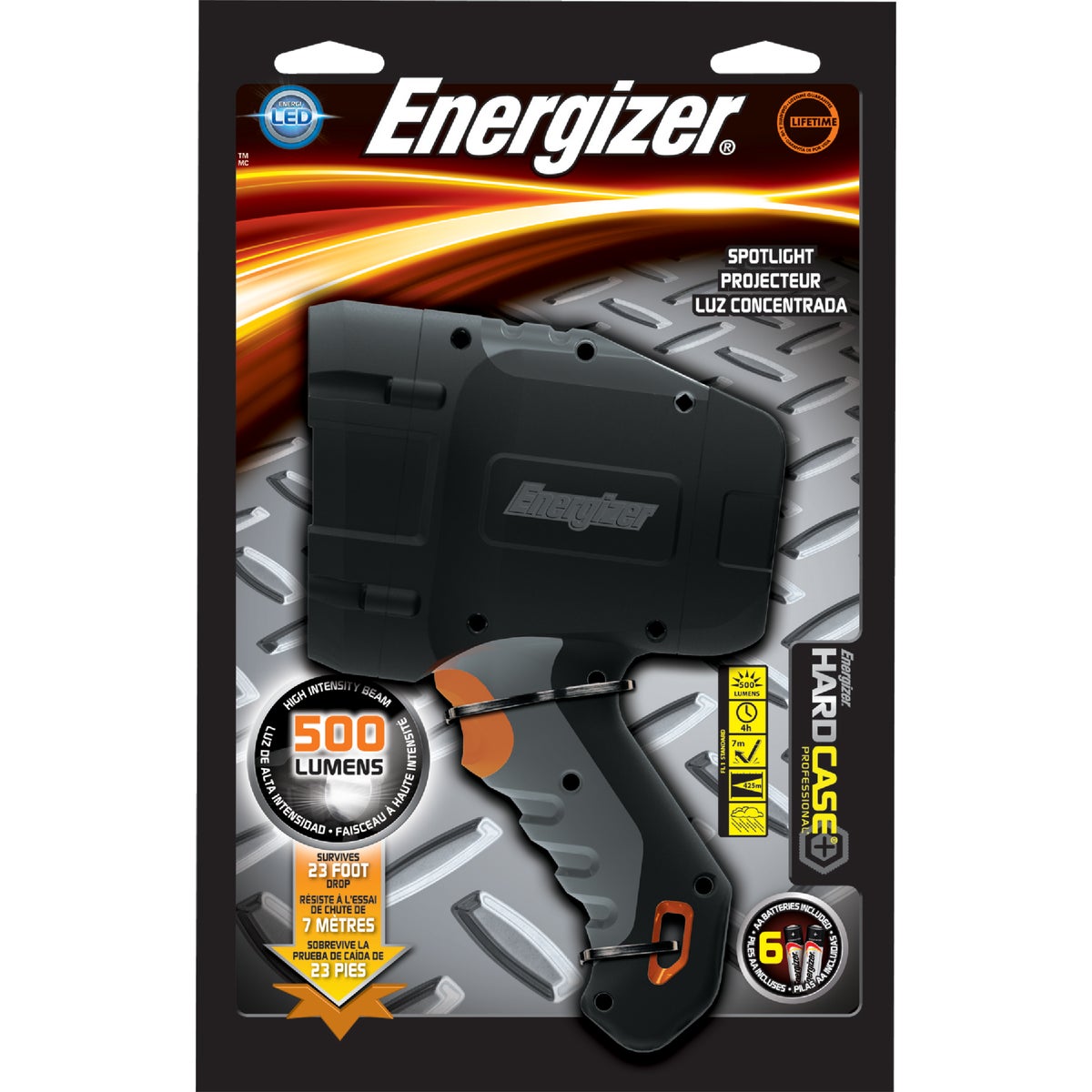 Energizer LED 500 Lm. Hard Case Spotlight