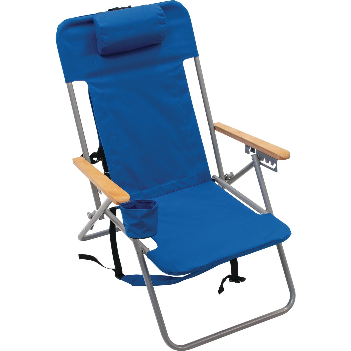 Rio Brands Blue Canvas Backpack Folding Chair