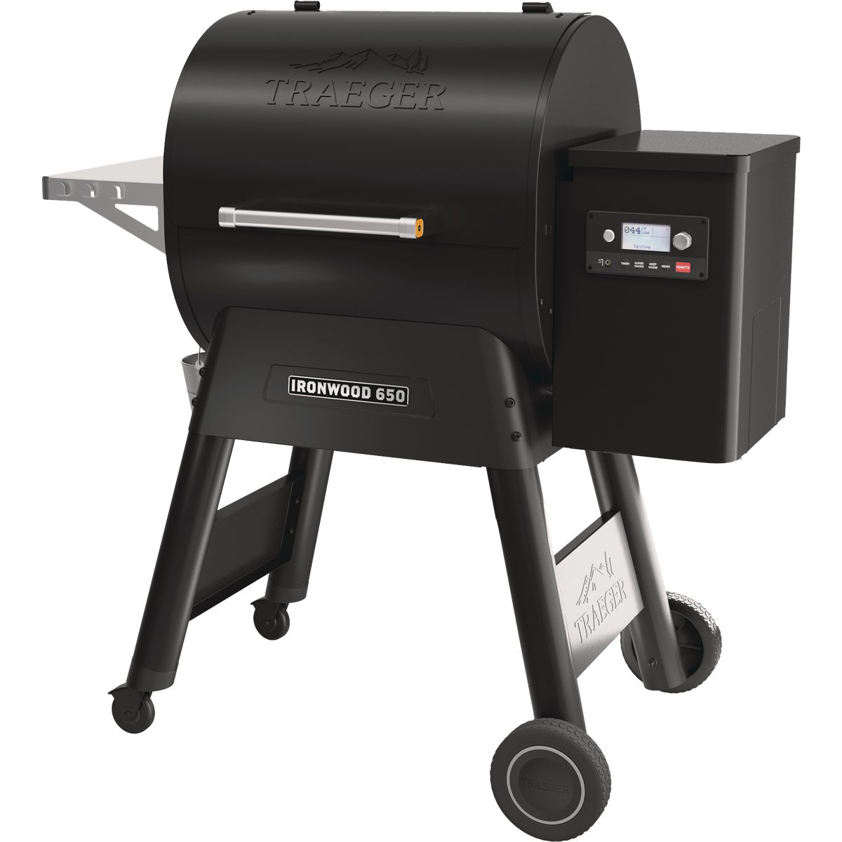 Traeger Ironwood 650 Black 22,000 BTU 650 Sq. In. Wood Pellet Grill with Pellet Sensor