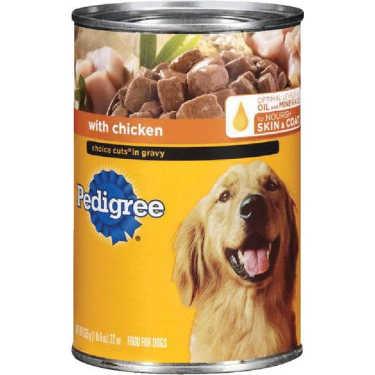 Pedigree Choice Cuts in Gravy with Chicken Wet Dog Food, 22 Oz.