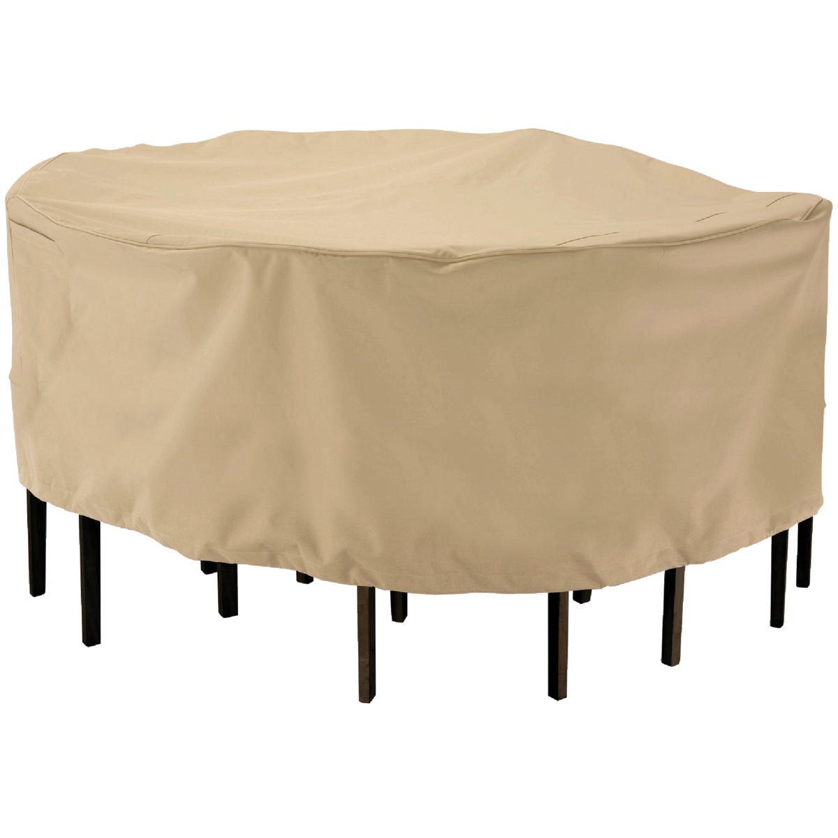 Classic Accessories 23 In. H. x 69 In. D. Tan Polyester/PVC Table Cover