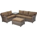 Pacific Casual Sedona 7-Piece Patio Sectional Set with Cushions