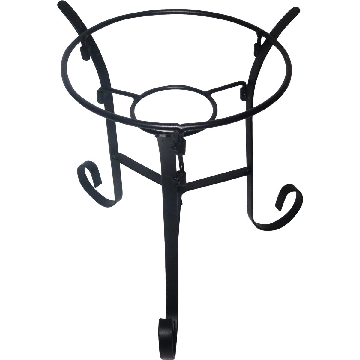 Alpine 9 In. W. x 10 In. H. x 9 In. L. Black Iron Gazing Globe Stand