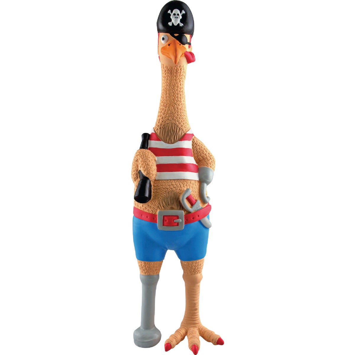 Westminster Pet Ruffin' It Captain Jack Squeaky 17 In. Chicken Dog Toy