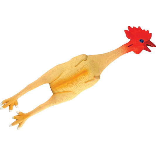 Westminster Pet Ruffin' It Squeaky 17 In. Latex Chicken Dog Toy