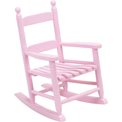 Knollwood Pink Wood Child Rocking Chair