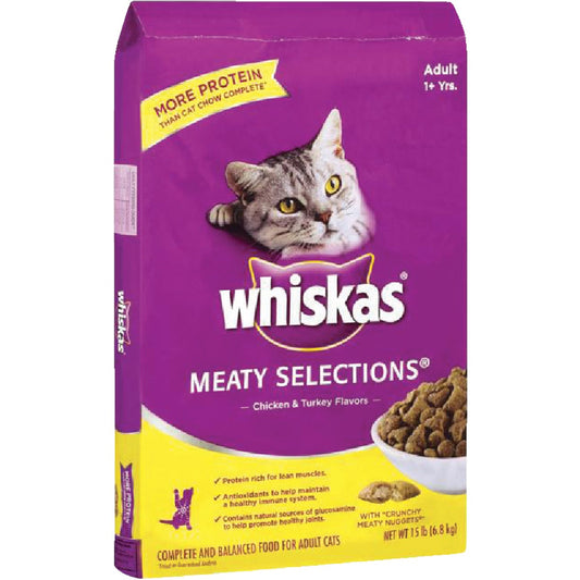 Pedigree Whiskas Protein 15 Lb. Adult Cat Food