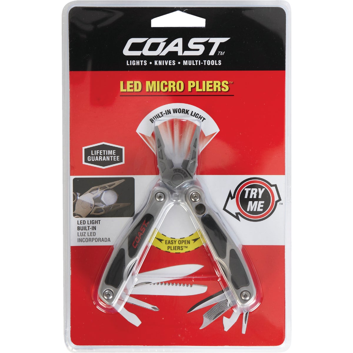 Coast LED130 Mini 14-In-1 Stainless Steel & Black Multi-Tool