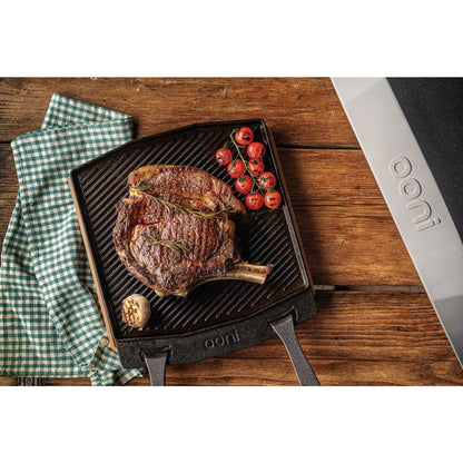 Ooni Cast Iron Dual-Sided Grizzler Plate