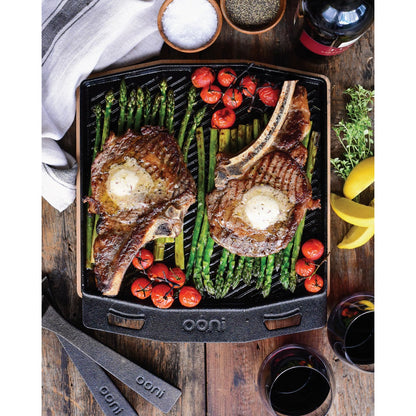 Ooni Cast Iron Dual-Sided Grizzler Plate