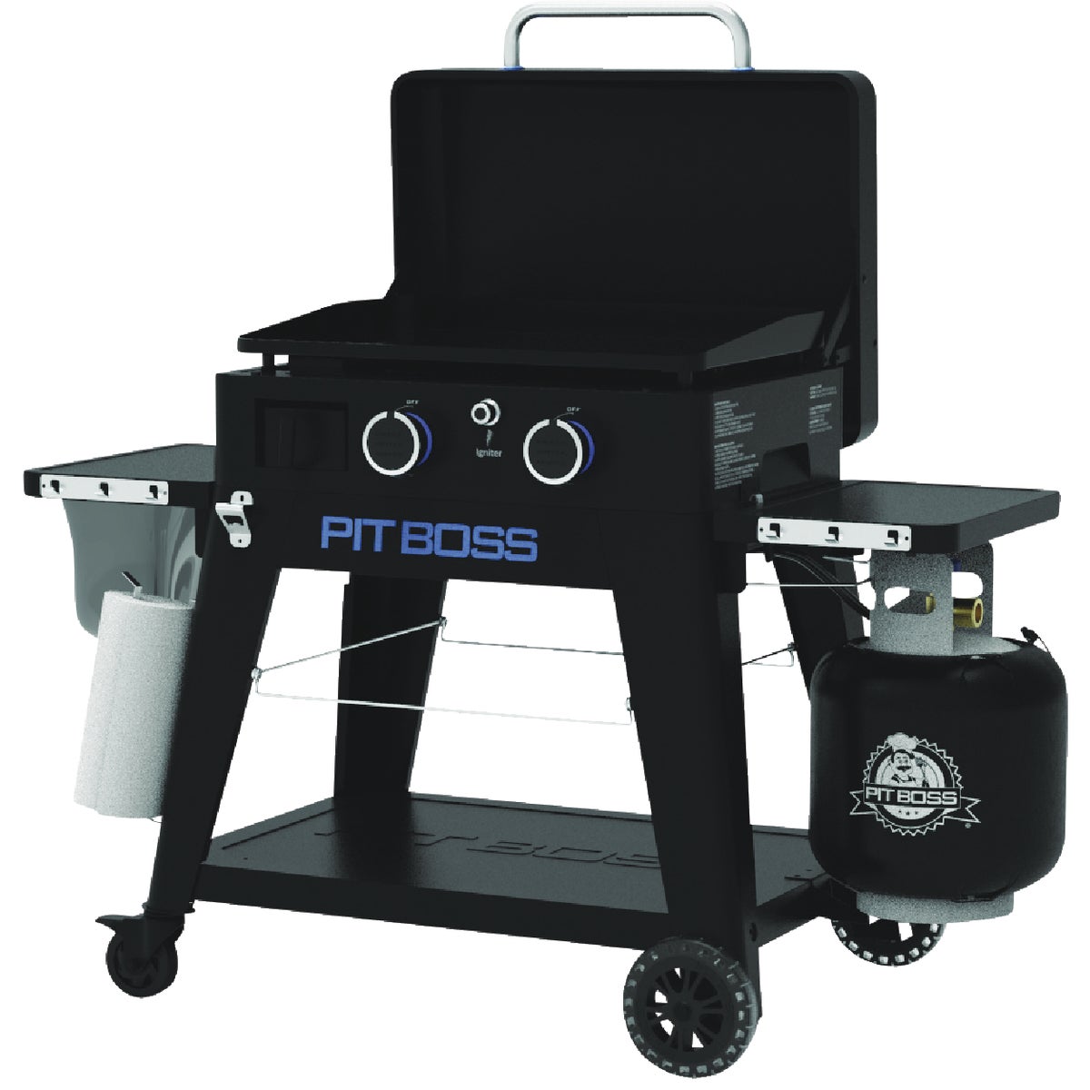 Pit Boss 2-Burner Black & Stainless Steel 26,000 BTU 421 Sq. In. Outdoor LP Gas Griddle