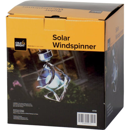Cole & Bright Aluminum LED Solar Light Windspinner