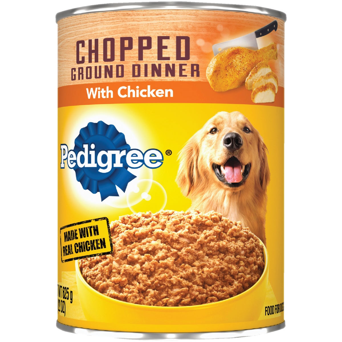 Pedigree Meaty Ground Dinner with Chopped Chicken Wet Dog Food, 22 Oz.