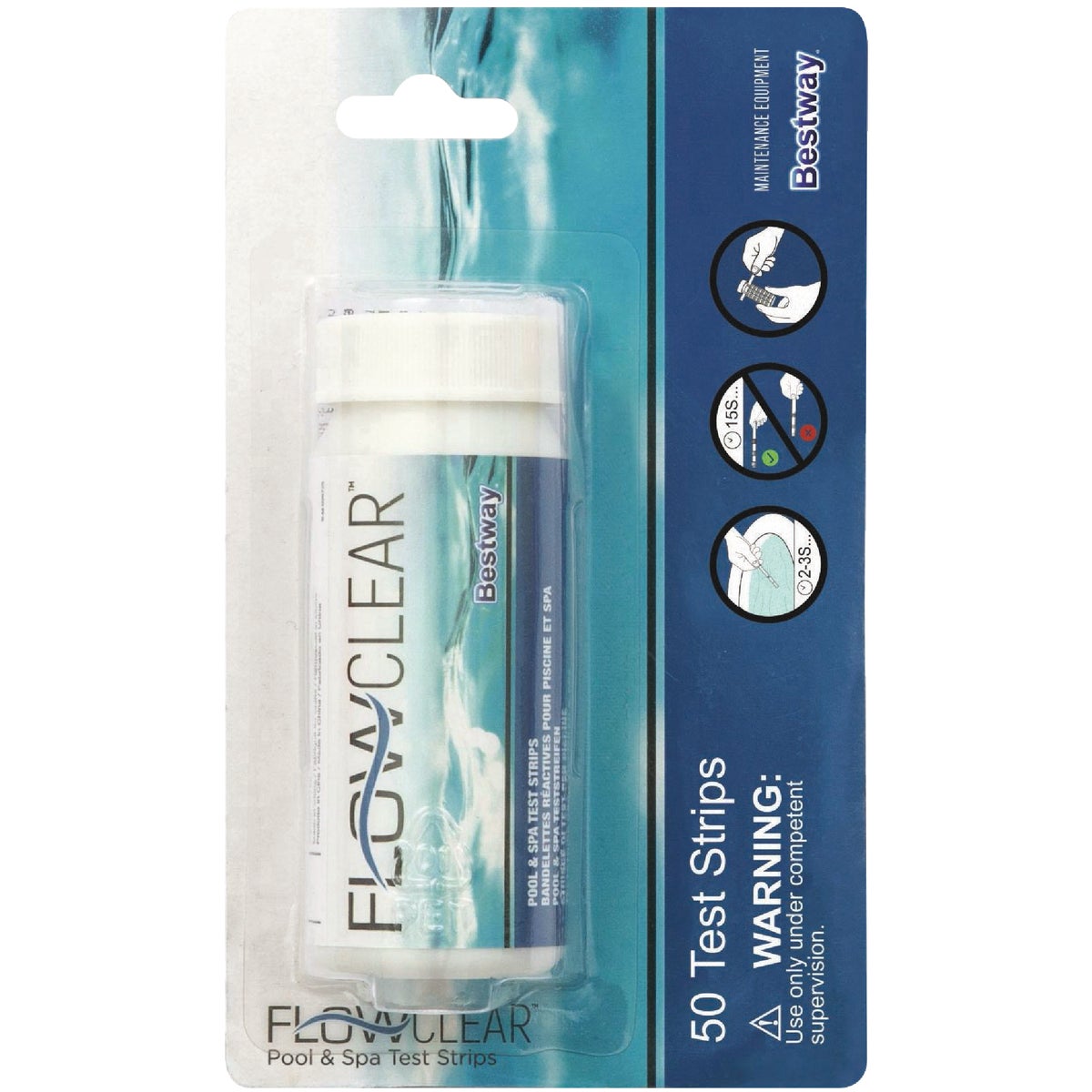 Bestway Flowclear Pool & Spa Test Strips (50-Pack)