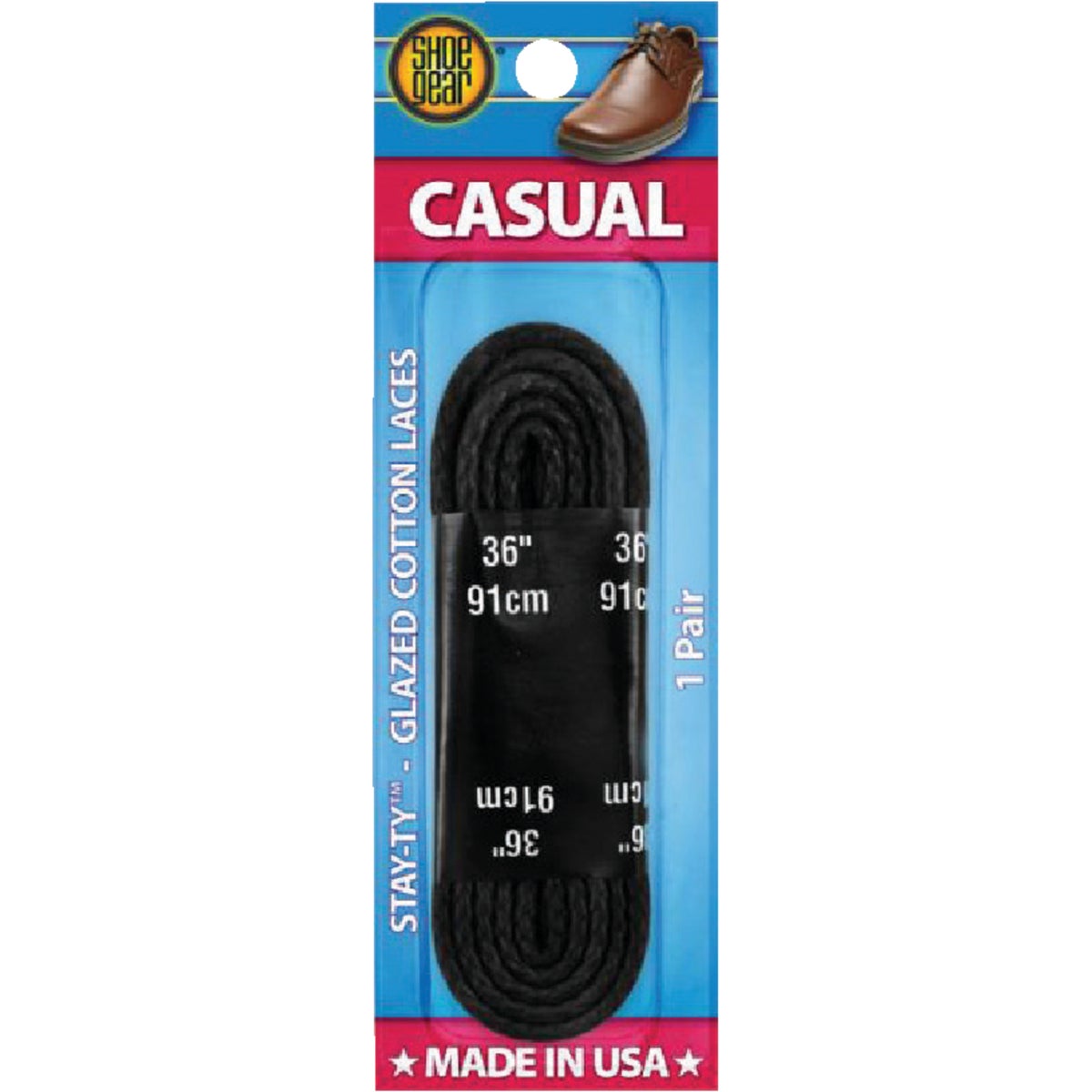 Shoe Gear 36 In. Round Casual Shoe Laces