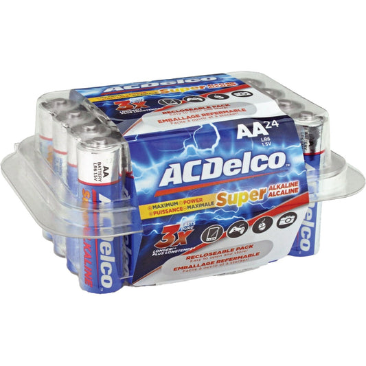 ACDelco Super AA Alkaline Battery (24-Pack)