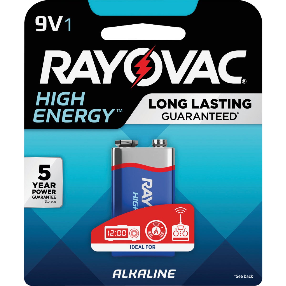 Rayovac High Energy 9V Alkaline Battery