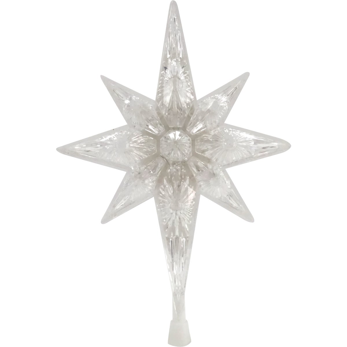 Alpine Transparent LED 11 In. Star Christmas Tree Topper