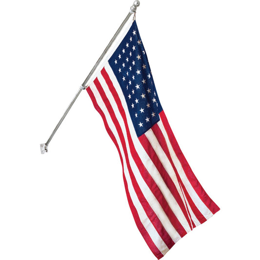 Valley Forge 3.5 Ft. x 5 Ft. Nylon American Flag & 6 Ft. Pole Kit