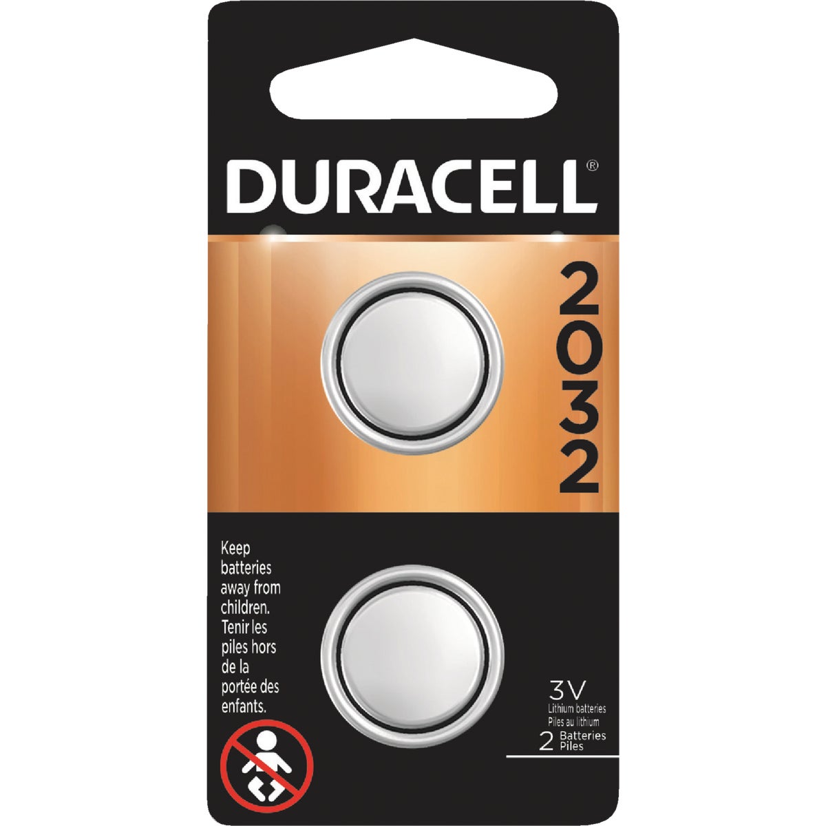 Duracell 2032 Lithium Coin Cell Battery (2-Pack)