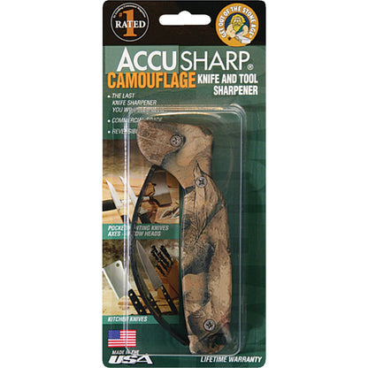AccuSharp Groove Diamond-Honed Carbide Blade Camouflage Knife & Tool Sharpener