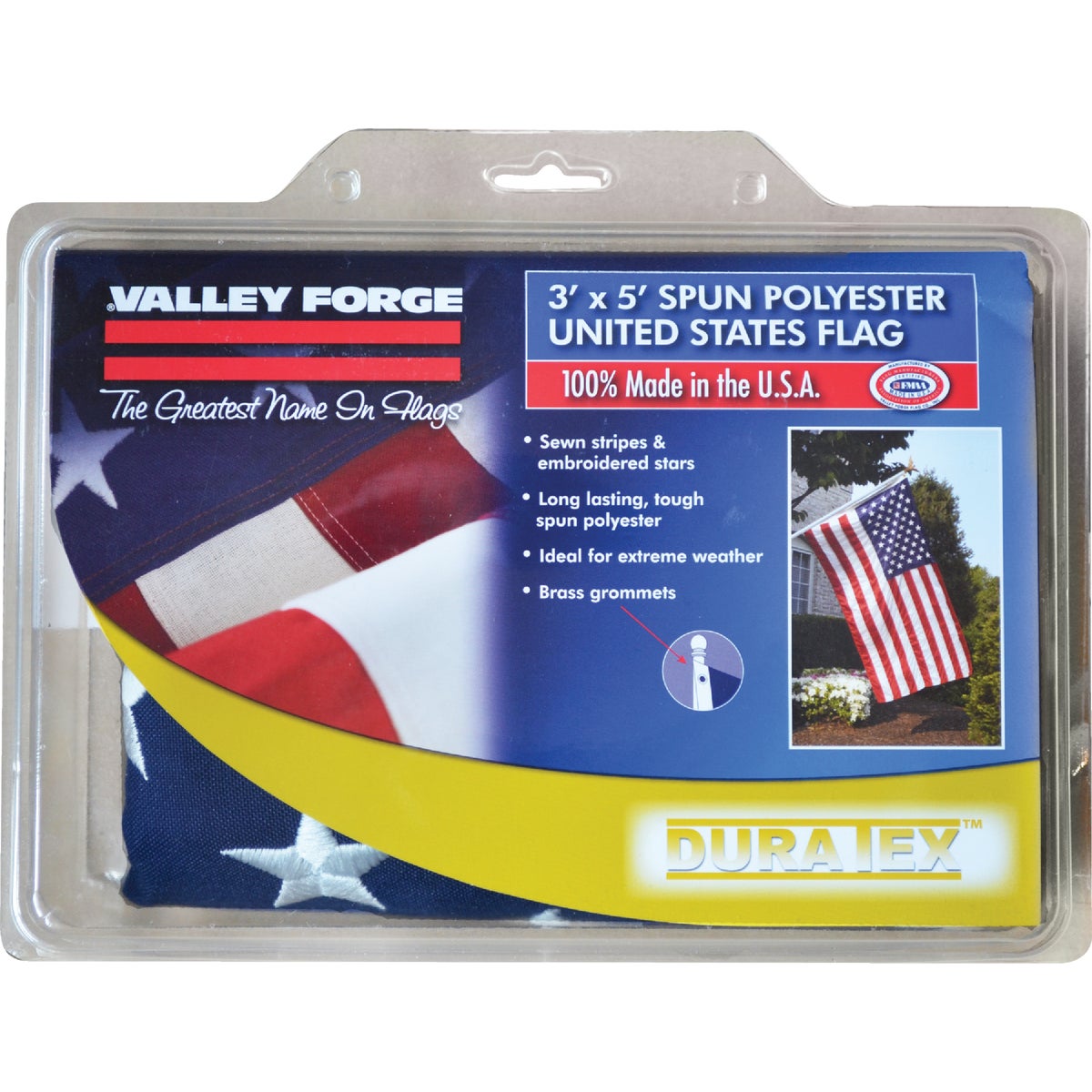 Valley Forge 3 Ft. x 5 Ft. Polyester American Flag