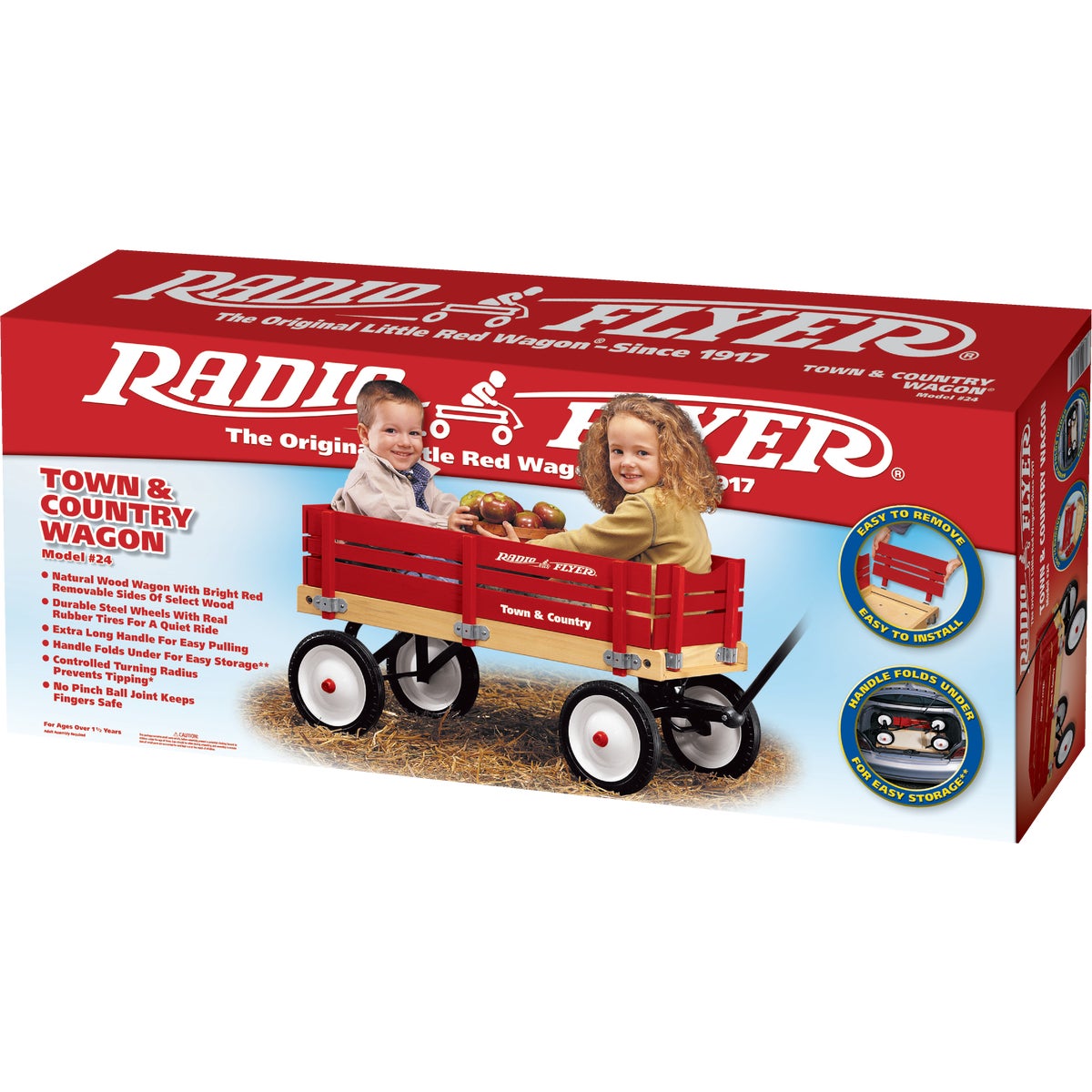 Radio Flyer Town & Country 36 In. Red Wagon