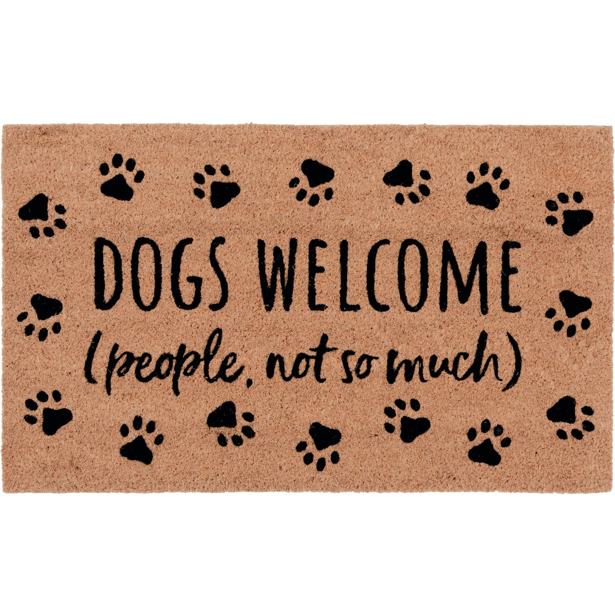 Natco Home 18 In. x 30 In. Coir Outdoor Doormat, Dogs Welcome