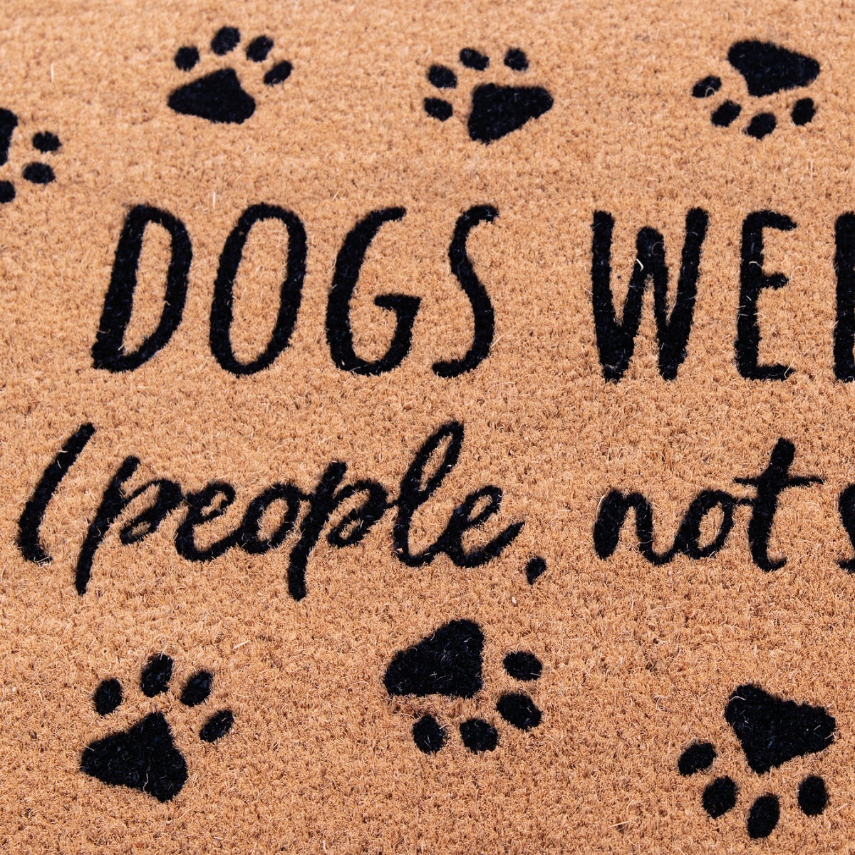 Natco Home 18 In. x 30 In. Coir Outdoor Doormat, Dogs Welcome